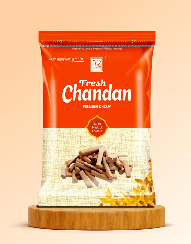 Fresh Chandan Premium Dhoop Sticks Zipper